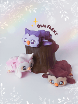 Owl flexi 3d model