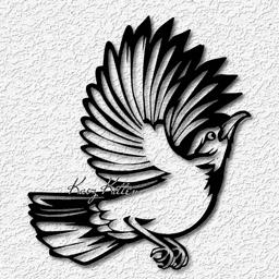 Bird in Flight wall art nature animal home decor 3d model