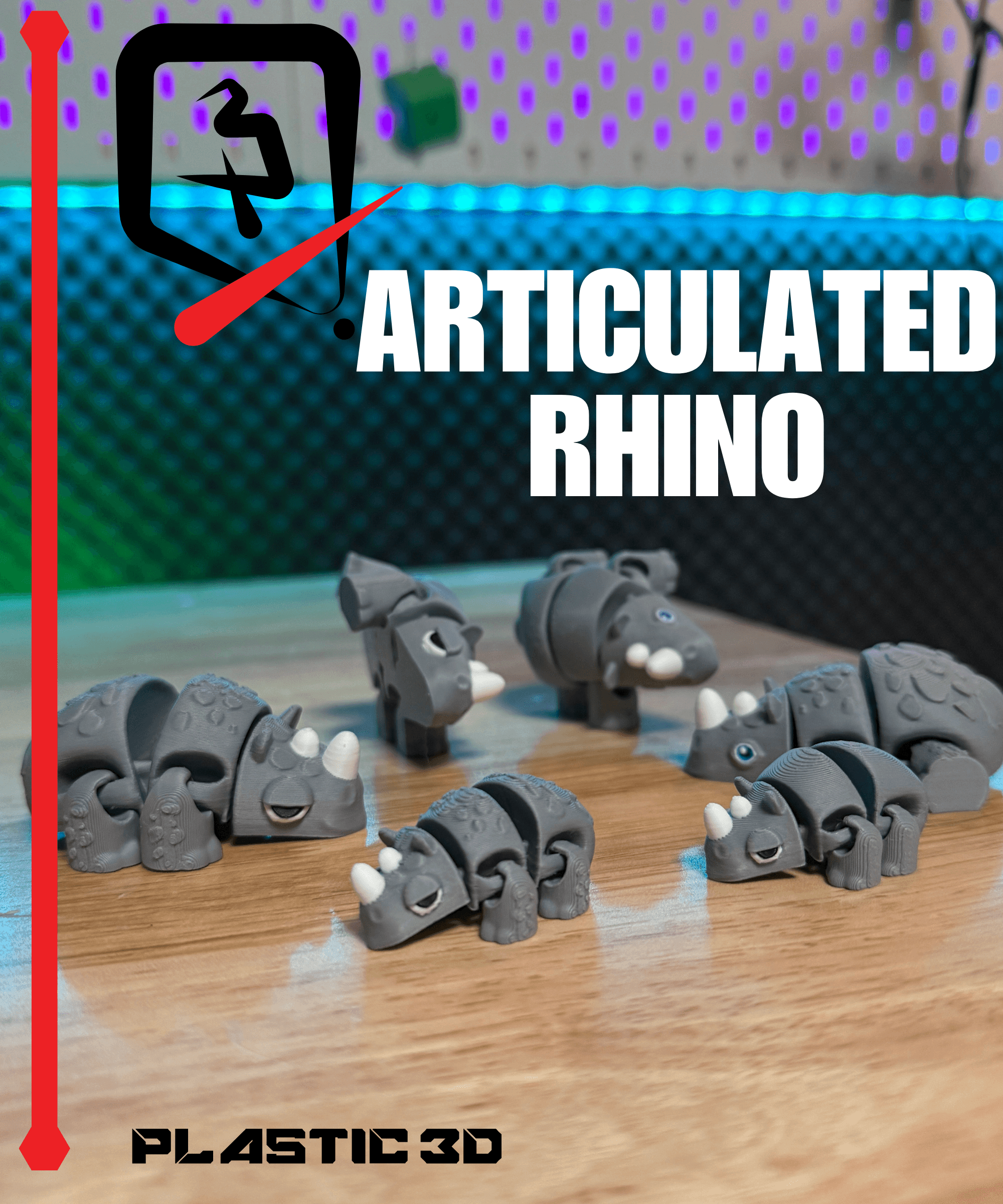 Articulated Rhino – A Tank with Moves! 3d model