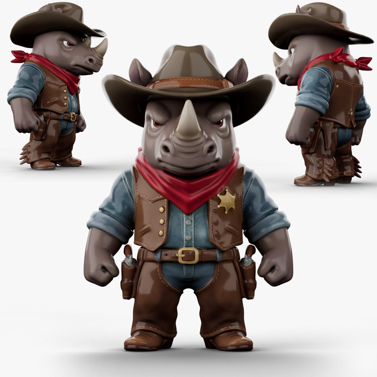 Cowboy Rhino 3d model