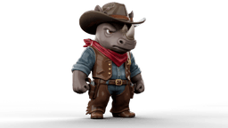 Cowboy Rhino 3d model