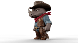 Cowboy Rhino 3d model
