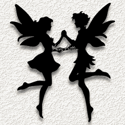 forest fairy pixie dance wall art home decor 3d model