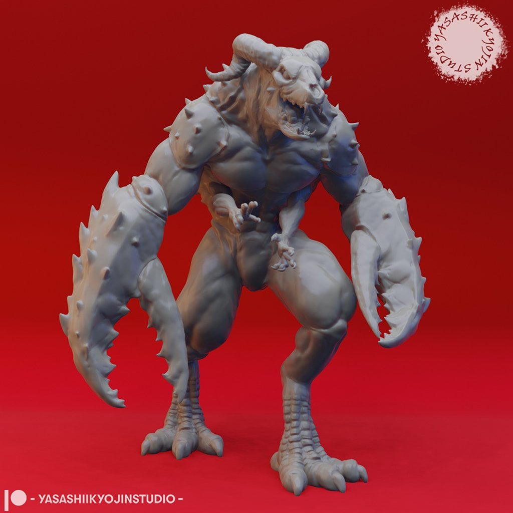 Glabrezu - Tabletop Miniature 3d model