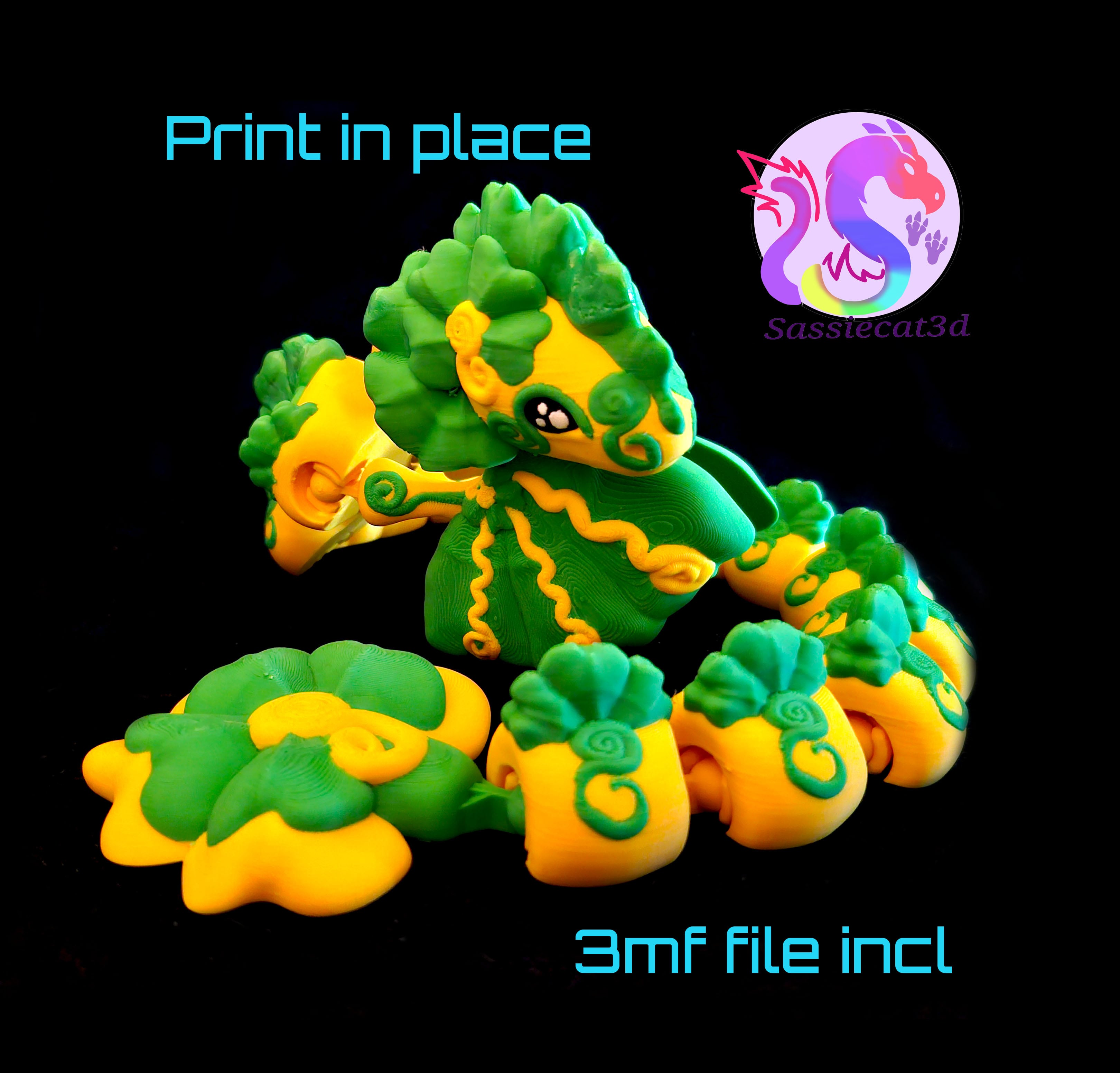 Shamrock Dragon B.A.D (Build-a-dragon) *Personal Use* 3d model