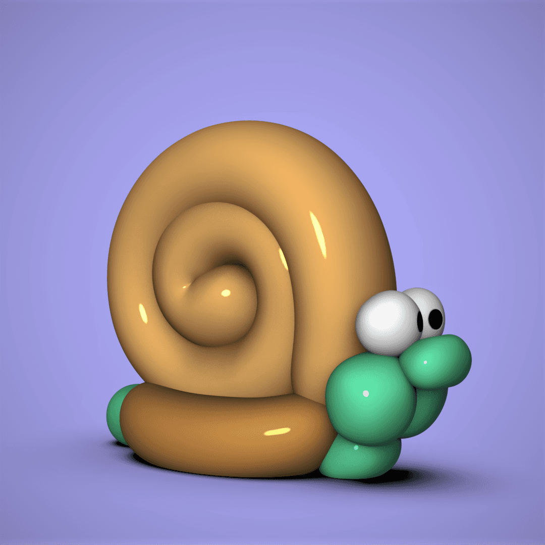 Balloon Snail 3d model