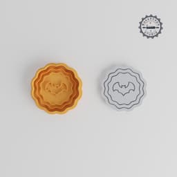 Halloween Tart Cutter & Stamp, Cookie & Fondant Set, 3 Sizes, Spooky Party Treat PRODUCT_4347 3d model