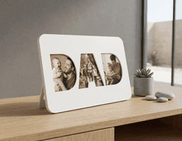 DAD Photo Frame, Father’s Day Gift from Son, Daughter, Picture Frame, Desk or Wall Decor, Printable 3d model