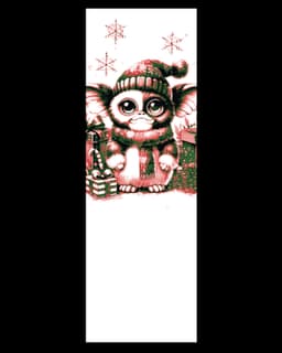 Merry Christmas and Happy Gremlins to All! Set of bookmarks 3d model