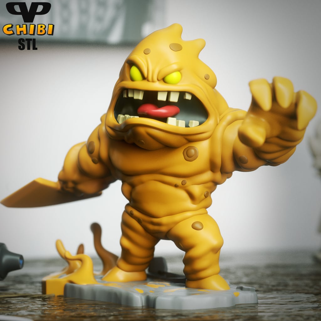 Clayface Chibi STL for 3D Printing ChibiSTL 3DXM 3d model