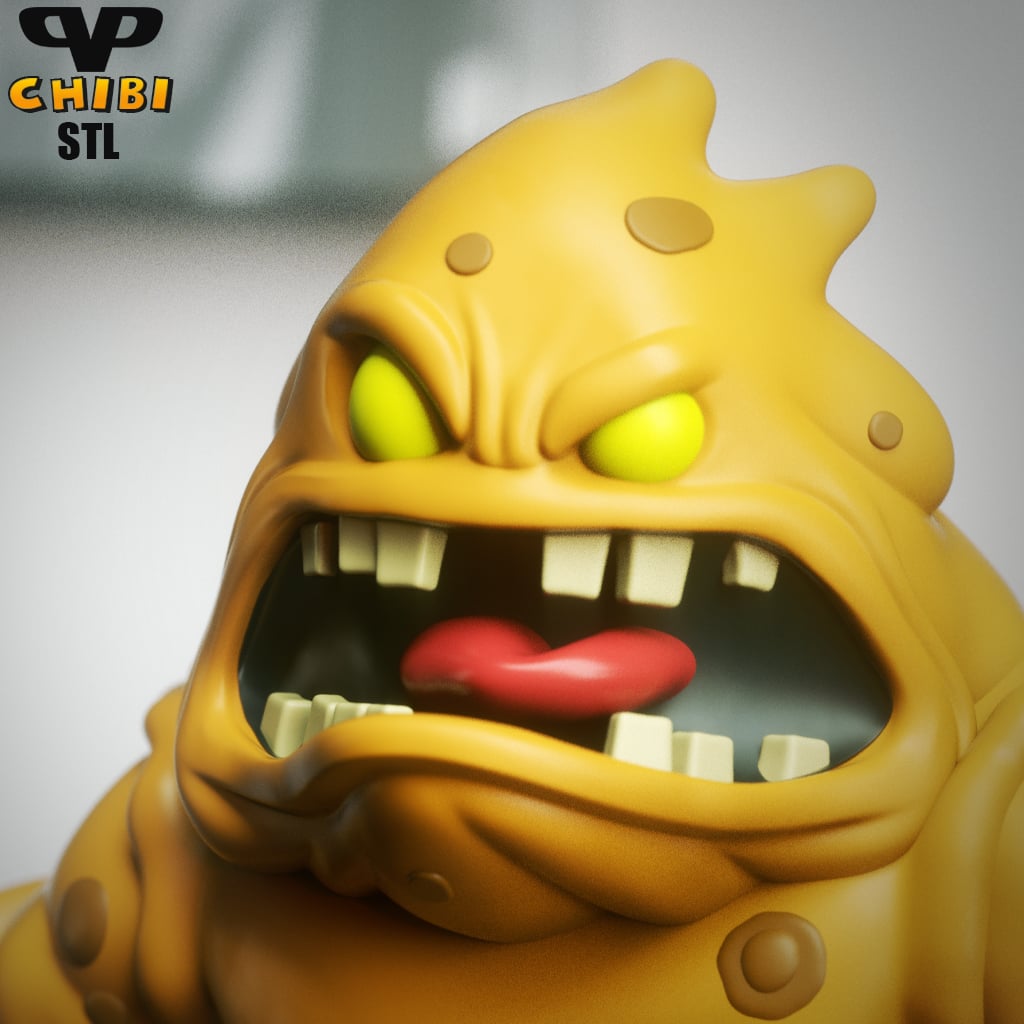 Clayface Chibi STL for 3D Printing ChibiSTL 3DXM 3d model