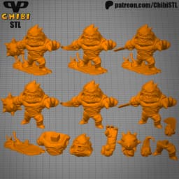 Clayface Chibi STL for 3D Printing ChibiSTL 3DXM 3d model