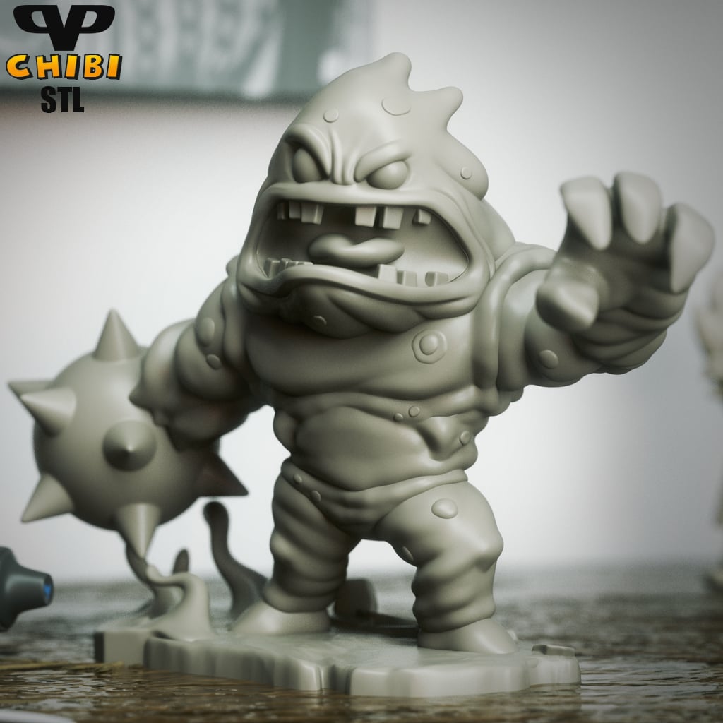 Clayface Chibi STL for 3D Printing ChibiSTL 3DXM 3d model