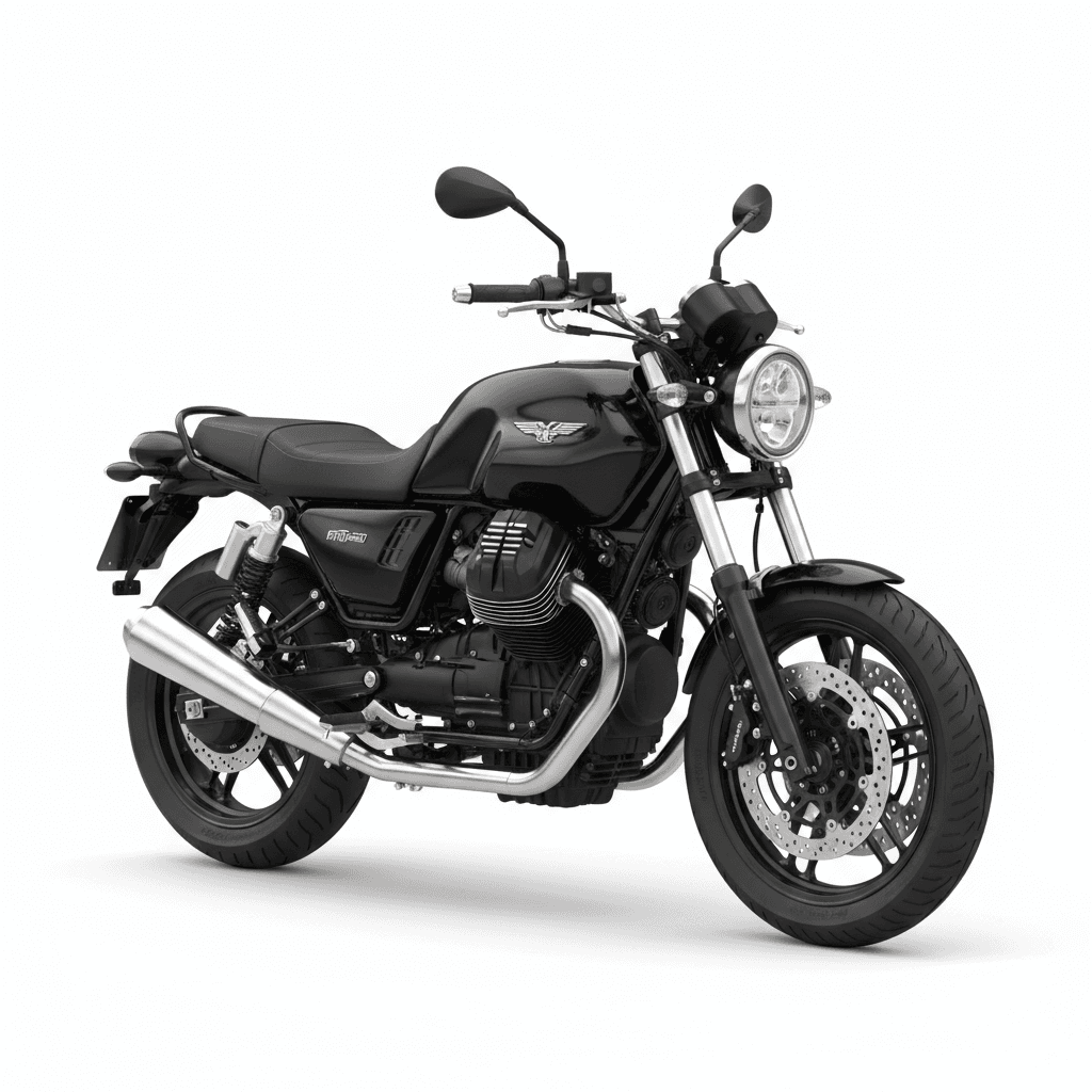 Motorcycle : MotoGuzzi V7Stone Retro Roadster Motorcycle 3d model
