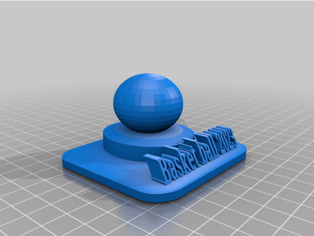 Baseball trophy 3d model