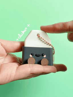 Cute Articulated & Clicker Tea Bag | No-AMS | Print-in-place | Support-free 3d model
