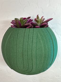 Modern Wall Mounted Succulent Pot 3d model