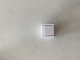 20x20mm Square Tube Cover with height adjustment 3d model