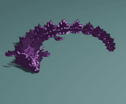 Articulated maple leaf dragon 3d model