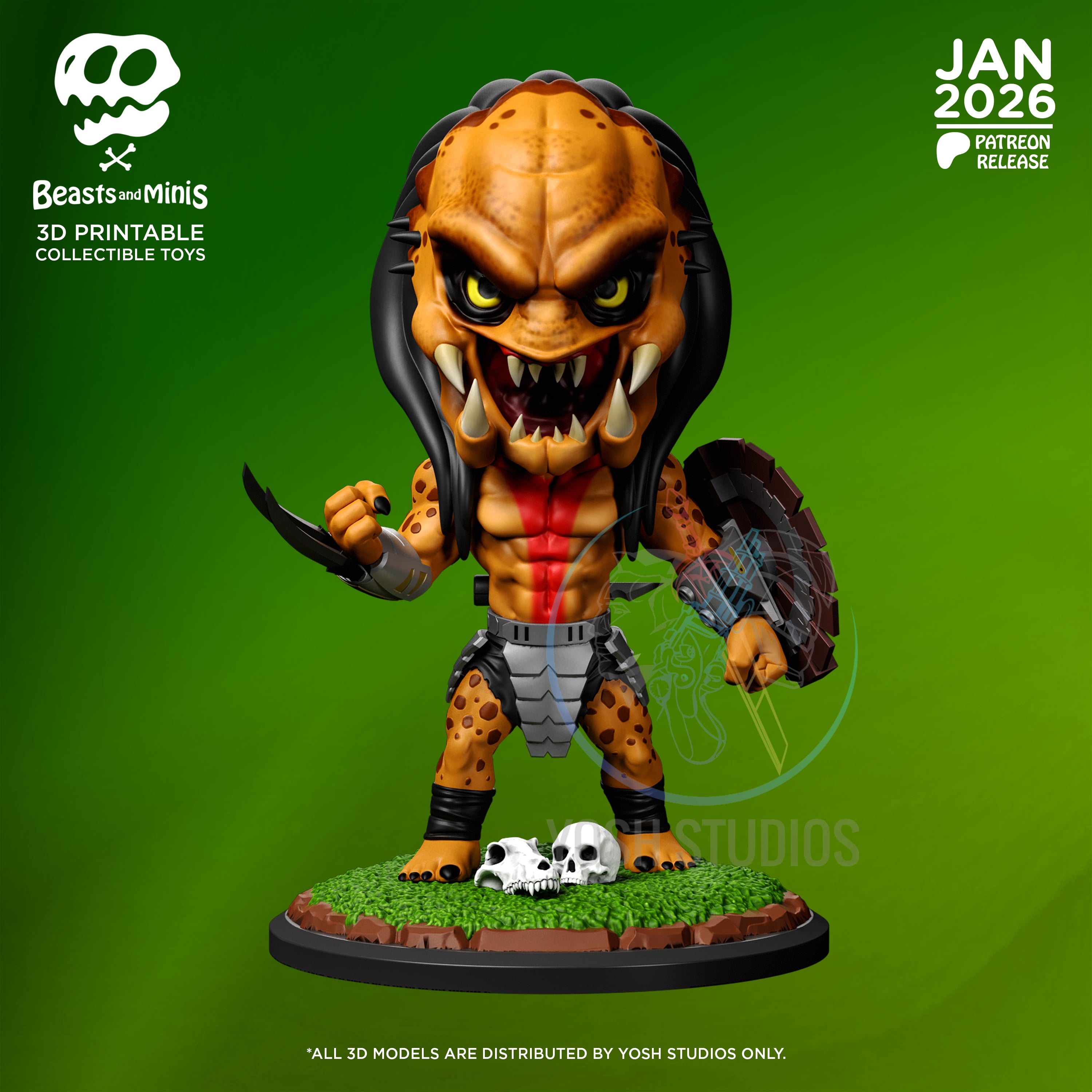 Predator Prey Mini 3D Printer File STL 3d model