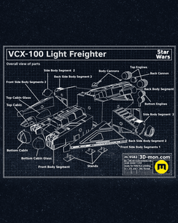 Hera's VCX-100 Light Fighter - Star Wars 3d model