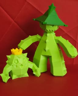 Cacnea Low Poly Pokemon 3d model