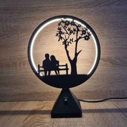 LED Ring Lamp 3d model