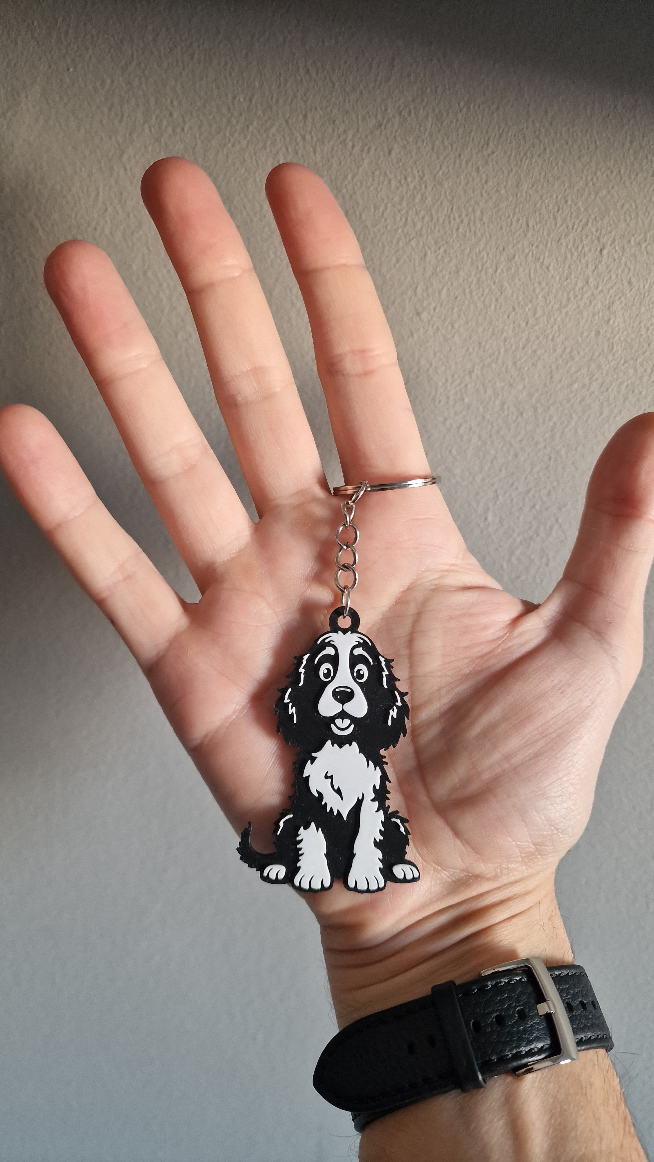 Dog keychain 3 3d model