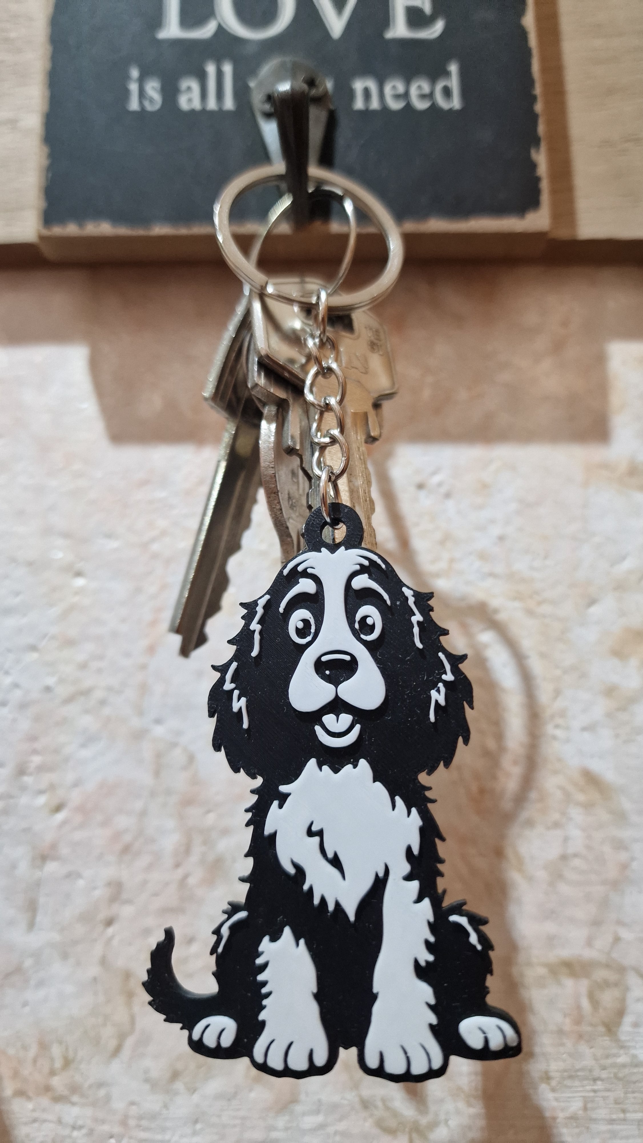 Dog keychain 3 3d model