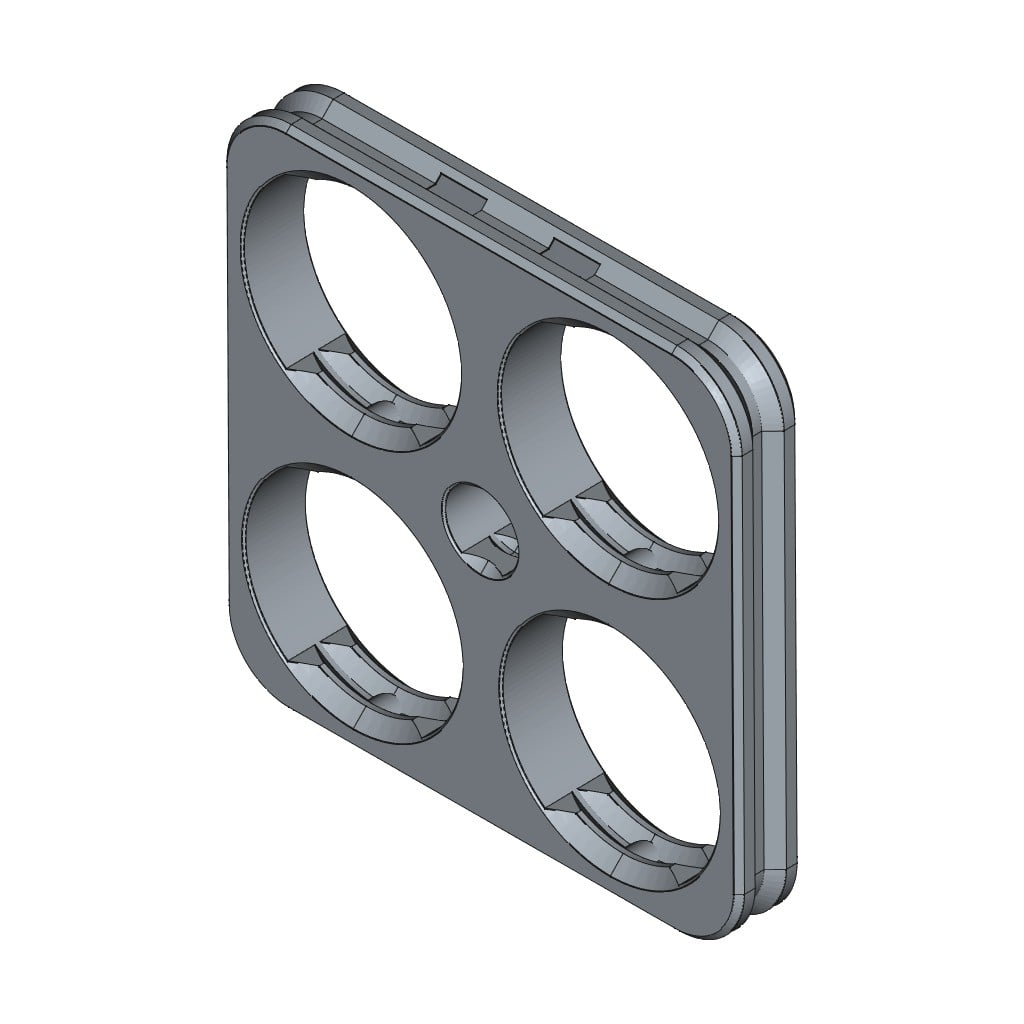 D-LOCK_PANEL.2X2-BLANK 3d model