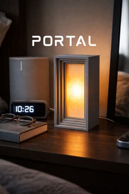 Portal Lamp - Modern and Futuristic Blended Table Lamp 3d model