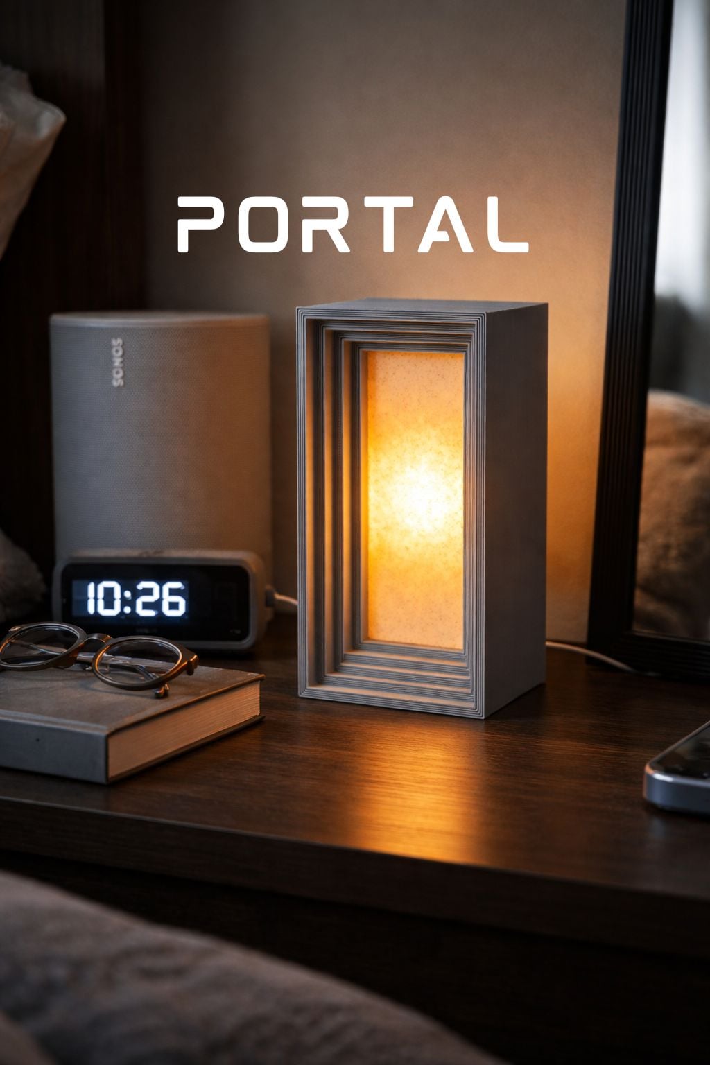 Portal Lamp - Modern and Futuristic Blended Table Lamp 3d model