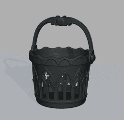 Gothic Easter Basket 3d model