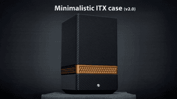 Minimalistic vertical ITX case (v2.0) 3d model