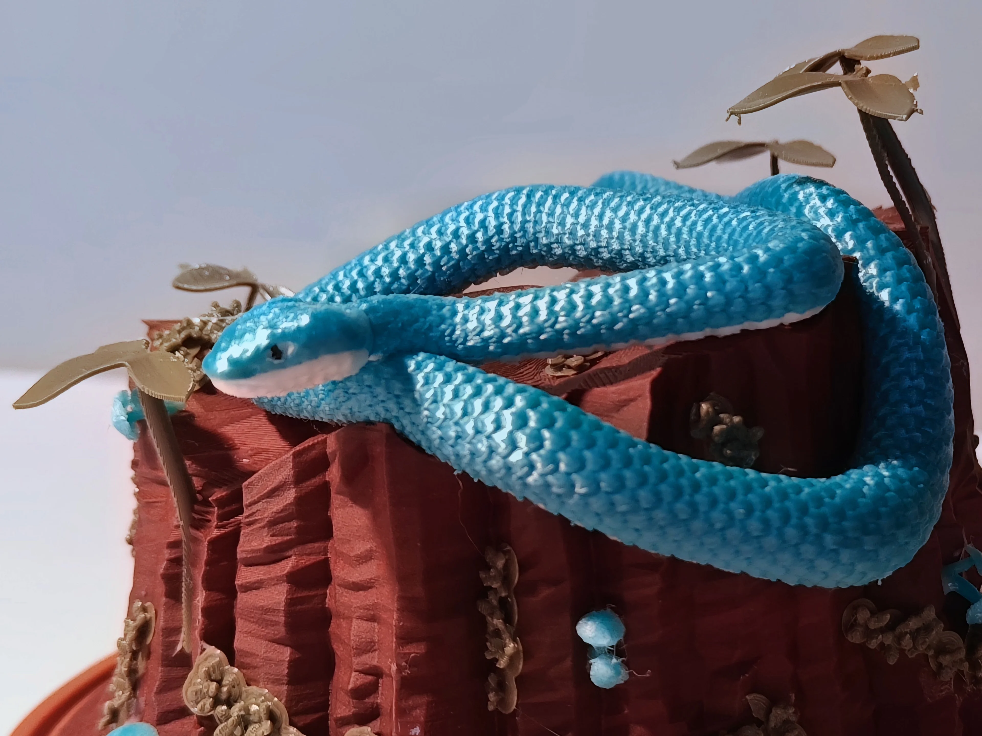Blue Pit Viper - Desktop Diorama 3d model