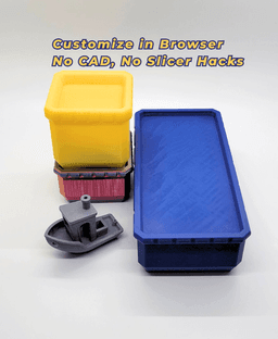 Customizable Stackable Box 3d model