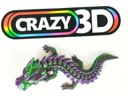 Ultra articulated Dragon - big 270mm 3d model