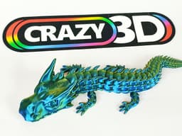 Ultra articulated Dragon - big 270mm 3d model