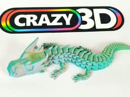 Ultra articulated Dragon - big 270mm 3d model