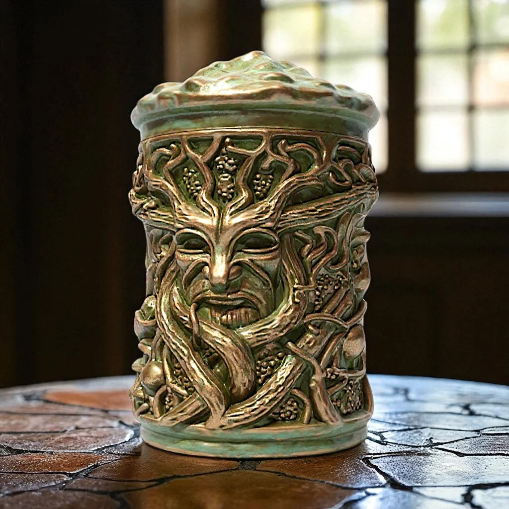 Green Man Grove Jar 3d model