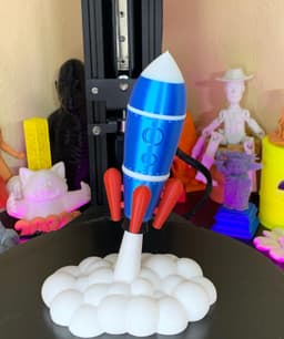 rocket ship - Printer Giveaway 3d model