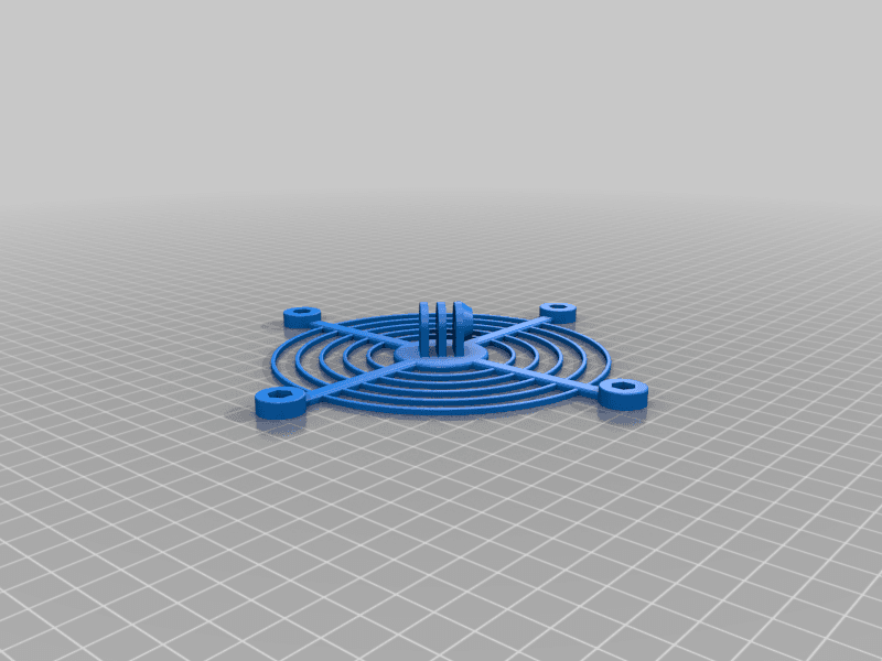 Fan bracket Fanmount PC fan 80 92 120 Wall mounting Gopro 3d model
