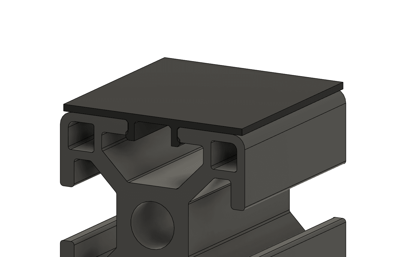 3030 T-Slot Extrusion Cover Clip (Parametric) 3d model