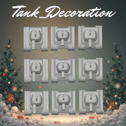 Small Tank_Shaped_Ornament 3d model