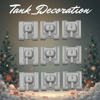 Small Tank_Shaped_Ornament 3d model