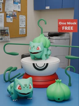 Bulbasaur Pokemon Hanger 3d model