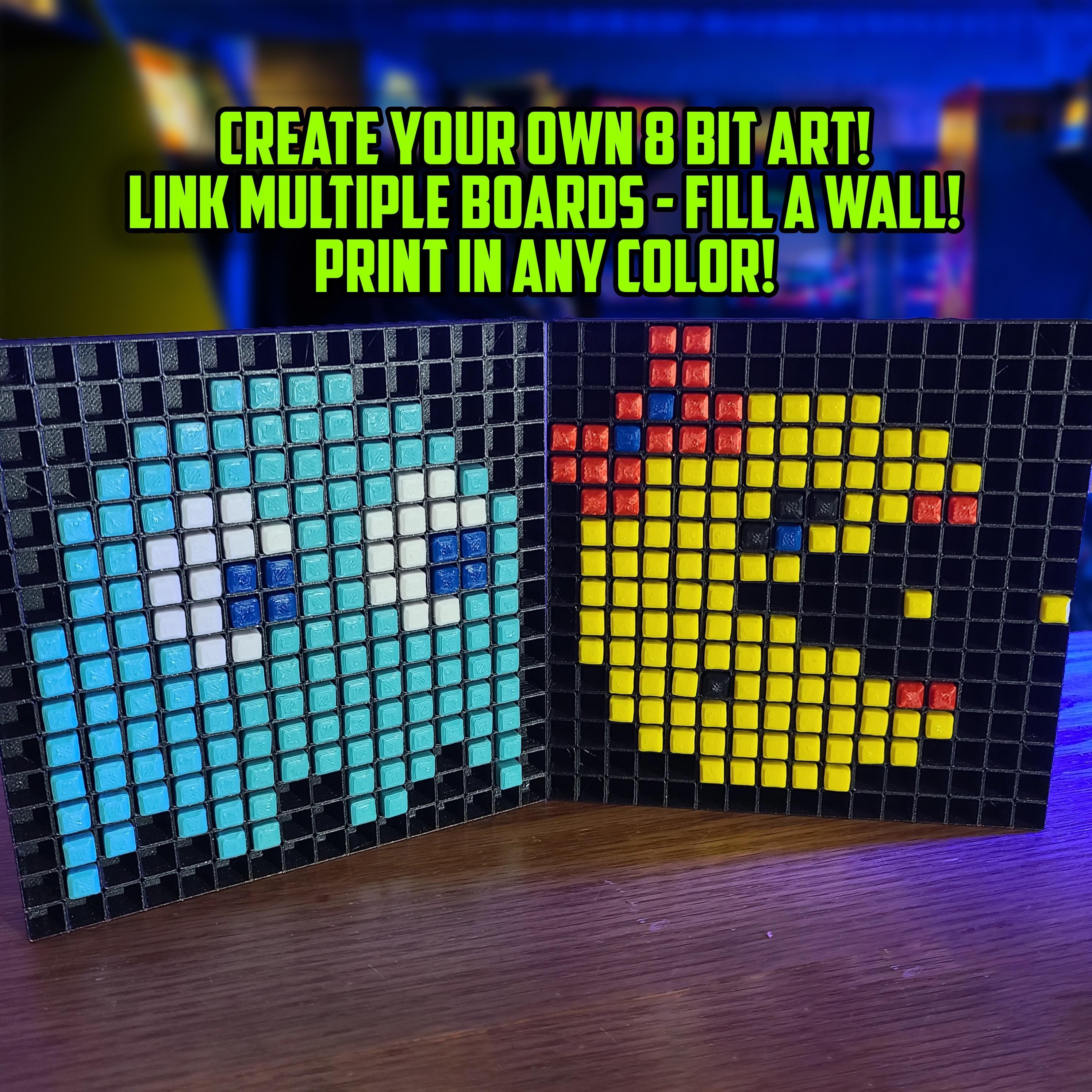 8 Bit Mural Maker - Pixel Art for everyone! 3d model