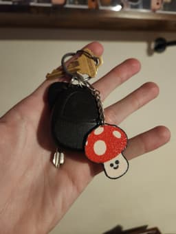 Mushroom Keychains! 3d model