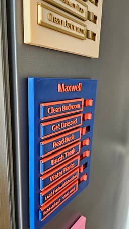 Task / Chore / Check List Board 3d model