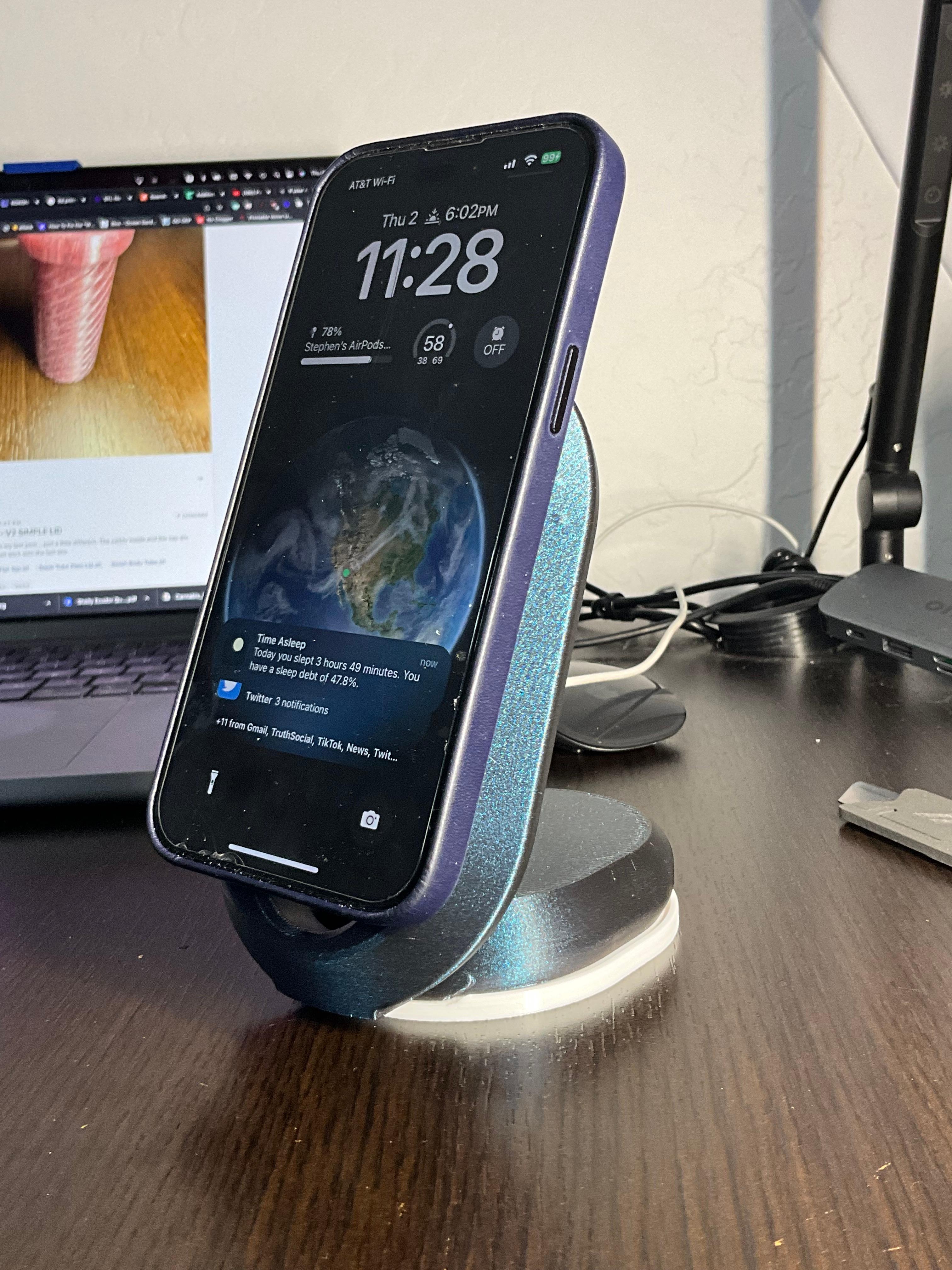 MAGSAFE MODERN PHONE CHARGING STAND 3d model